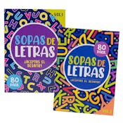 Spanish Word Search Puzzle Books - 80 Pages, Two Titles