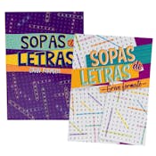 Spanish Puzzle Books - 80 Pages, Two Titles