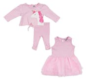 Infant Girl Clothing Sets - Pink Unicorn, 3 Pc