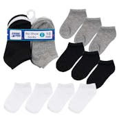 Boys' No-Show Socks - 3 Colors, 2T-4T, 10 Pk