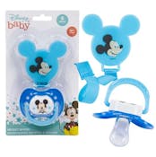 Disney Pacifier & Clip Sets - Blue, 2 Pc