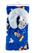 Disney Baby Blanket Sets - Blue Mickey Mouse, 30"x36", Pillow