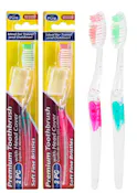 Toothbrushes with Cap - Assorted Colors