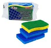 Cellulose Sponge Scrubbers - 3 Pack