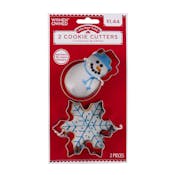 Cookie Cutters - 2 Piece Snowman and Snowflake