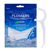Mint Dual Thread Dental Flossers - 90 Count