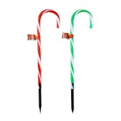 Candy Cane Stake Decoration, Two Assorted - 21"