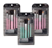 Cosmetic Brush Sets - 5 Piece, Assorted Pastels