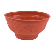 7.79" Flower Planters - Terra Cotta, Plastic