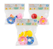 Baby Bath Toy Sets - 3 Ducks, 2 Floaties