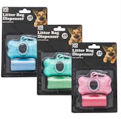 Pet Waste Bag Dispensers with Refills - Assorted