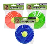 9" Flying Disk Pet Toys - 3 Colors, Ball Included
