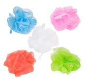 Bath Scrub Sponges - 5 Pack, Assorted Colors
