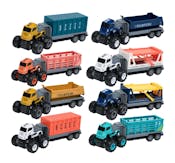 Toy Trucks with Trailers - Push & Go, 5 Styles