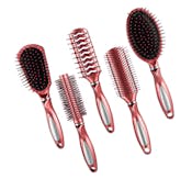 Hairbrushes with Wire Rack - 10", Rose Gold