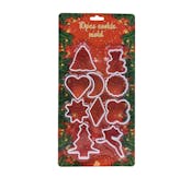 Holiday Cookie Cutters - 10 Assorted Shapes