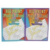 Find A Word Puzzle Books - Big Print, Assorted