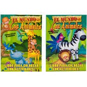 Spanish Coloring Books - 80 Pages, Animals