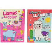 Spanish Llama Coloring Books - 2 Volumes, 80 Pages
