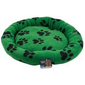Pet Beds - 21", Green with Black Paws