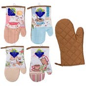 Krumbs Kitchen Farmhouse Collection Heat-Resistant Silicone Oven Mitts  Padded Wrist Guard