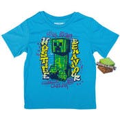 Kids' Minecraft T-Shirts - Creeper, Blue
