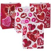 Valentine's Day Gift Bags - 13" H, 4 Patterns