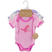 Baby Bodysuits - Dinosaur Design, 3-9M, 3 Pack