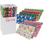 Christmas Wrapping Paper - Assorted, 30" x 12'