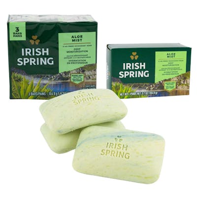 Irish Spring Aloe Soap - 3.7 oz, 3 Pack