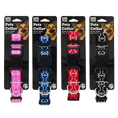 Pets Collars - Large, Adjustable, Assorted Colors