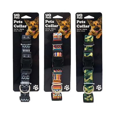 Pets Collars - Medium, Assorted Patterns