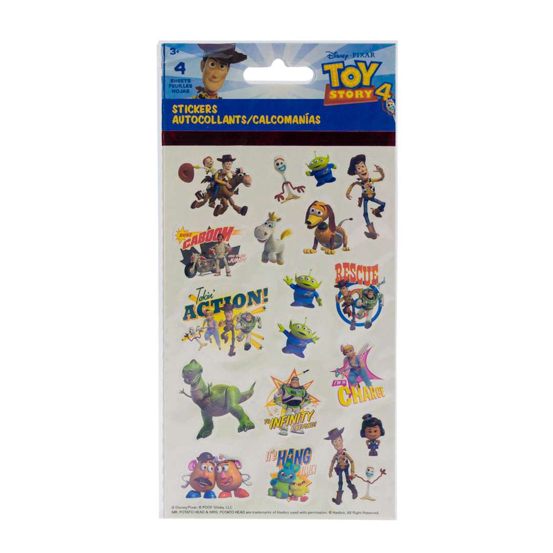 Disney Pixar Stickers - Toy Story, 4 Pack | DollarDays