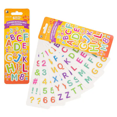 Alphabet Stickers - Flip Pack, 6 Sheet