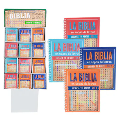 Spanish Bible Word Search Puzzle Books, 80 Pages - Four Titles