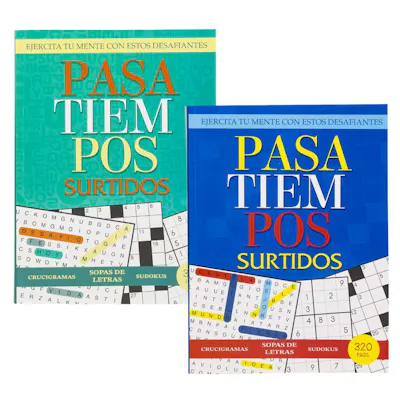 Spanish Hobby Puzzle Books, 320 Pages - Two Titles
