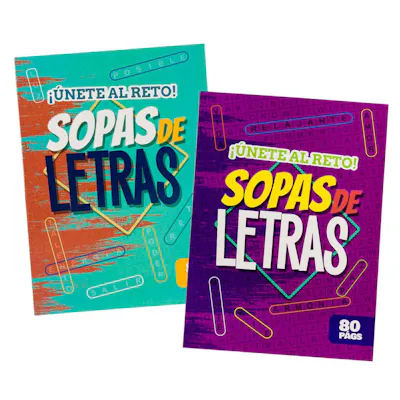 Spanish Word Search Puzzle Books, 80 Pages - Two Titles