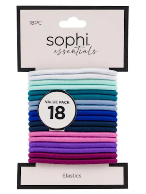 Sophi Essentials Elastic Hair Ties - 18pk