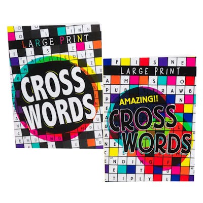 Crossword Puzzle Books - Assorted, 80 Pages, Two Titles
