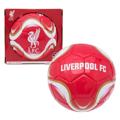 Liverpool FC Official Licensed Soccer Ball, Red - Size 5