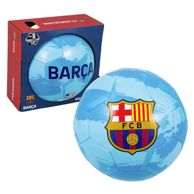 FC Barcelon Official Licensed Soccer Ball, Blue - Size 5