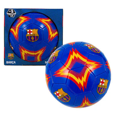 FC Barcelon Official Licensed Soccer Ball, Royal Blue - Size 5