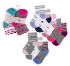 Girls' Cushioned Socks - Assorted, 12-24M, 10 Pk image number null