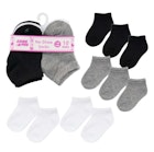 Girls' No-Show Socks - 3 Assorted, 12-24M, 10 Pk image number null