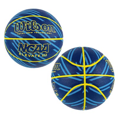 Wilson Elevate VTX Official Size Basketball - Blue and Yellow