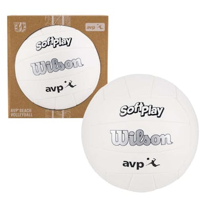 Wilson AVP Soft Play Official Size Beach Volleyball - White