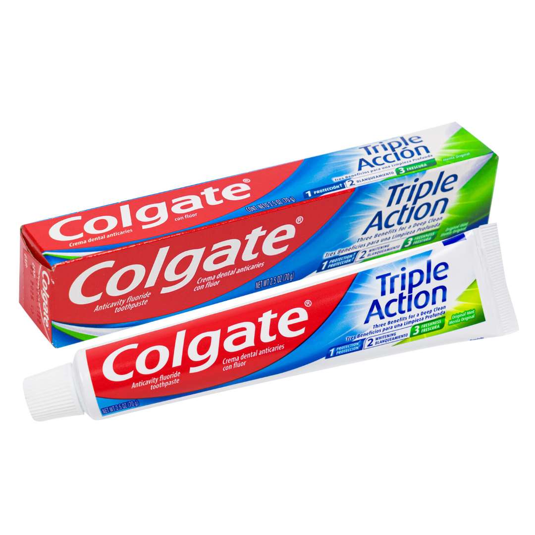 Wholesale Colgate Triple Action Toothpastes, 2.5 oz - DollarDays