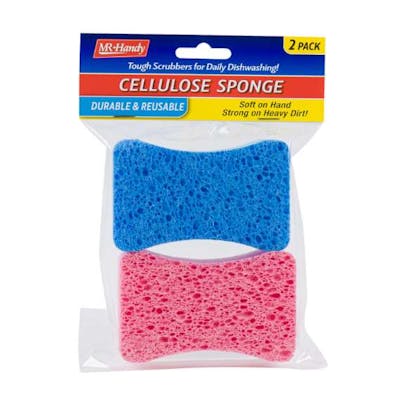 Cellulose Sponges, 2-Pack