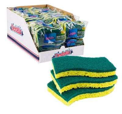 Dextello Heavy Duty Scrub Sponges, 3-Pack