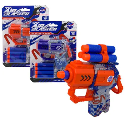 NASA Air Dart Blaster, Assorted - 4 Darts